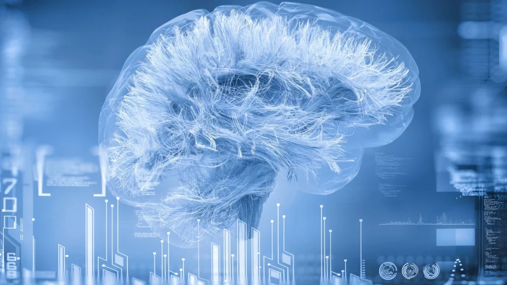A-digital-representation-of-the-human-brain-surrounded-by-graphs-and-data-symbolising-the-silent-struggle-of-mental-health-and-technologys-role-in-understanding-it