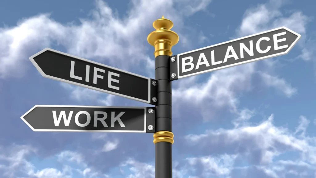 A-signpost-showing-life-work-and-balance-reflects-the-challenges-of-achieving-work-life-balance-a-key-issue-in-modern-mens-issues