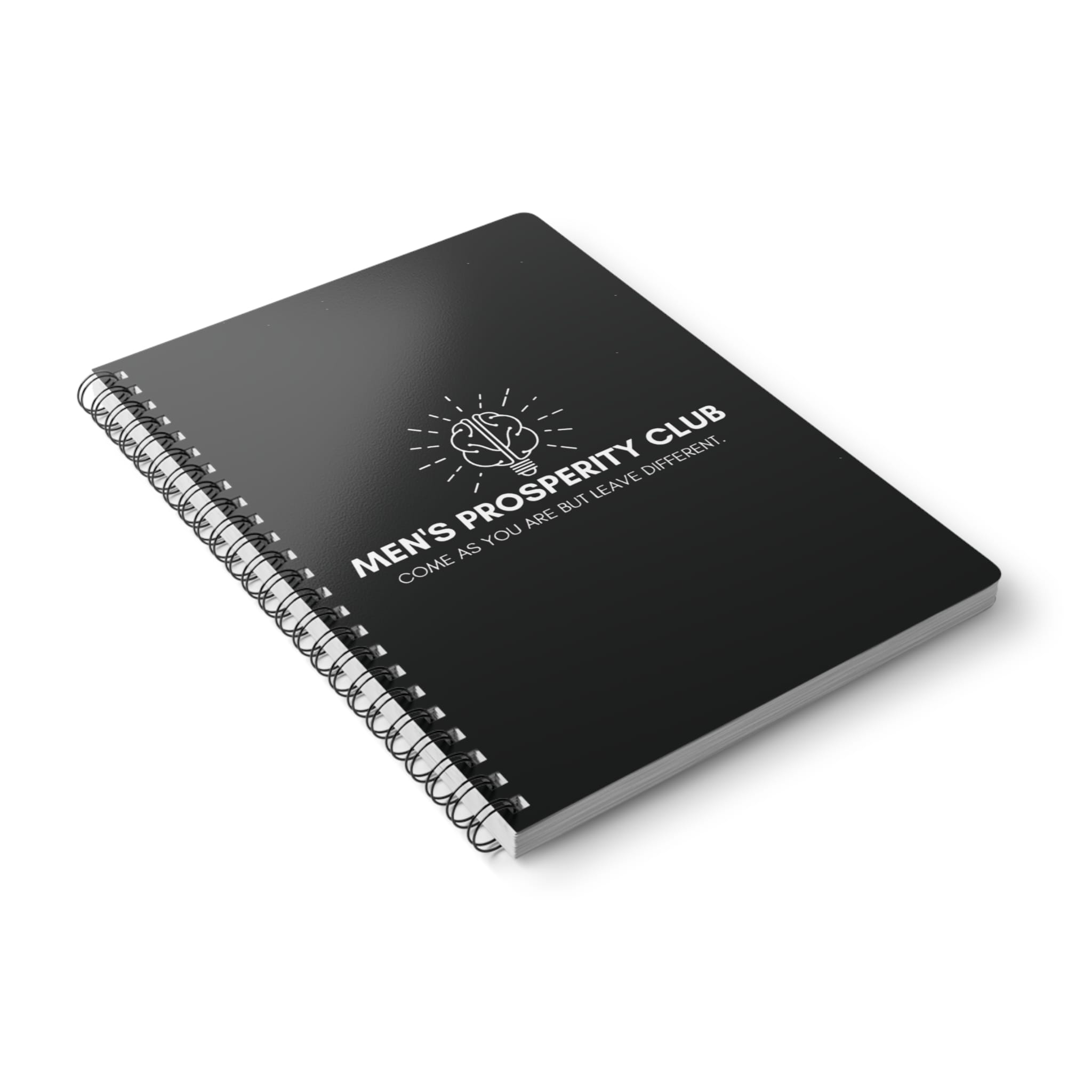Men's Prosperity Club Wirobound A5 Notebook - Black Cover - Image 4