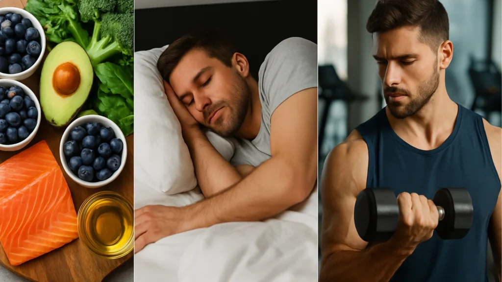 Mens-health-issues-diet-sleep-and-exercise-for-vitality