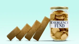 Emergency-fund-jar-with-a-growing-stack-of-blocks-Growing-emergency-funds-as-part-of-money-mindset-for-men-in-their-20s