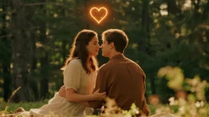 A-couple-embracing-in-a-serene-outdoor-setting-with-a-heart-symbol-above-them-representing-love-and-forgiveness