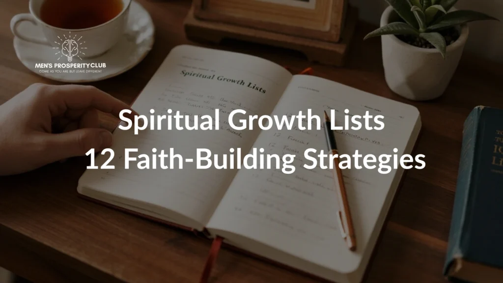 Spiritual Growth Lists with journa