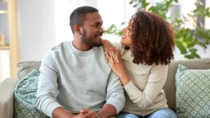 A-couple-enjoying-each-others-company-showing-how-quality-sleep-can-improve-relationships-and-emotional-connection