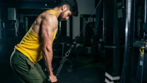 Building-Lean-Muscle-cable-triceps-pull-down